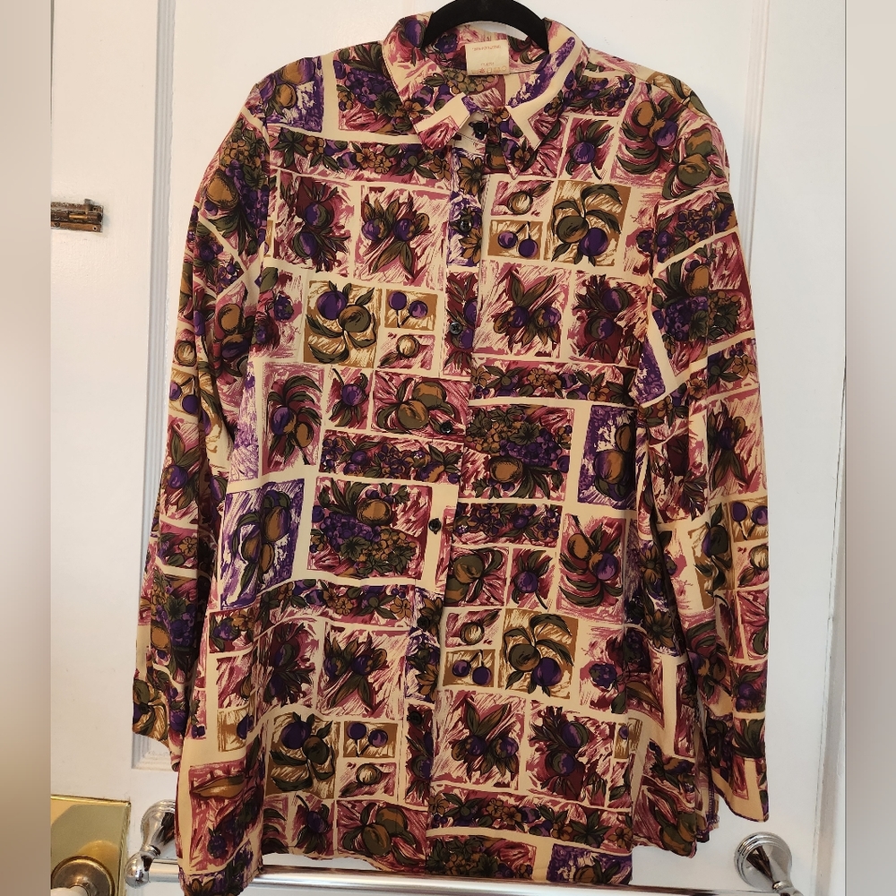 🍇80's Wine Blouse🍇